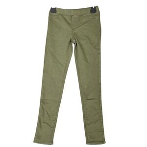 Lands End Girls Jeggings Size 12 Olive Green Pants Pull On Style Casual School‎